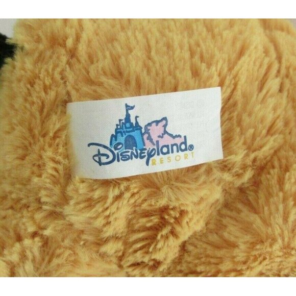 Disney Pluto Plush Yellow Dog Laying Down Floppy 16" Disneyland Resort - Picture 7 of 8